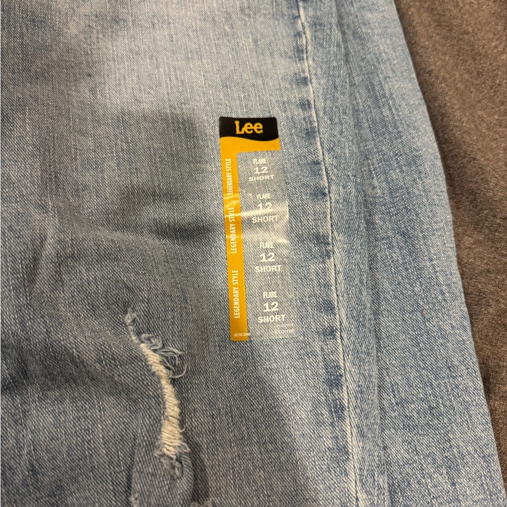 Lee Light Blue Flare Jeans - Picture 3 of 4
